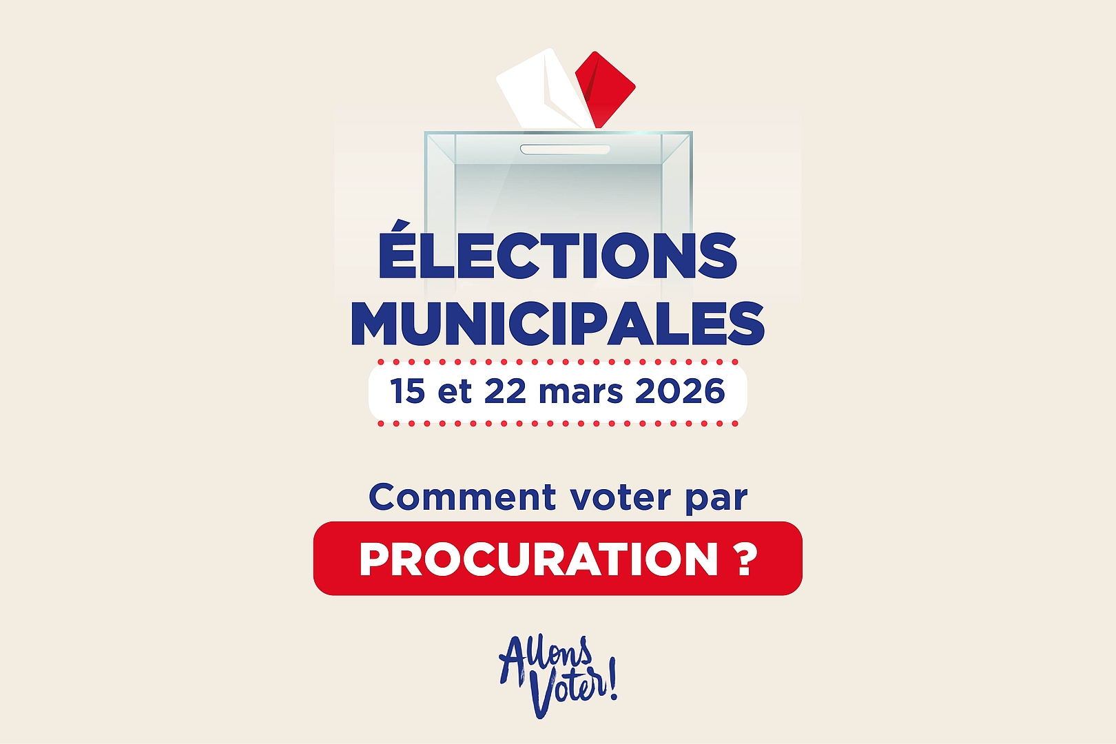 Municipales 2026 : comment voter par procuration ?